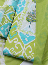 Printed Cotton Blend Unstitched Suit With Dupatta